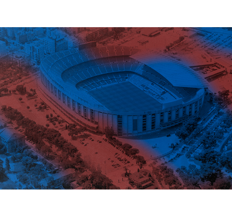 Fototapeta barcelona camp nou city wall - TenStickers