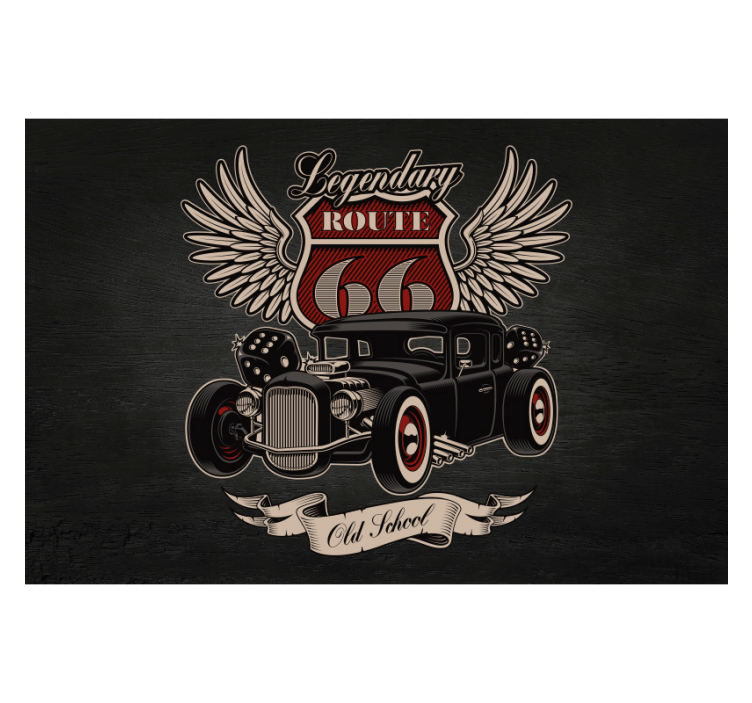 Servisna pot stenska stena avtomobila - TenStickers