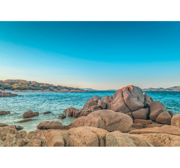 Rocky coastline serenity fototapete z morjem - TenStickers