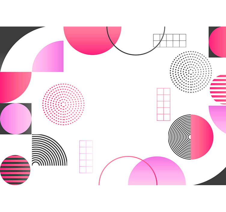 Oblikovanje geometrijskih oblik Abstraktni fototapeti - TenStickers