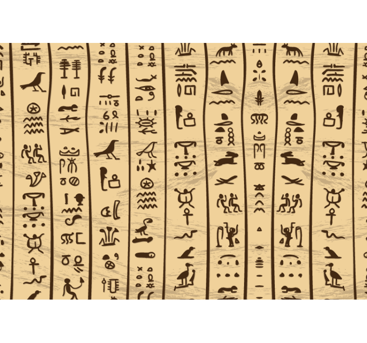 Egiptovski hieroglifi stenska stena dnevna soba - TenStickers