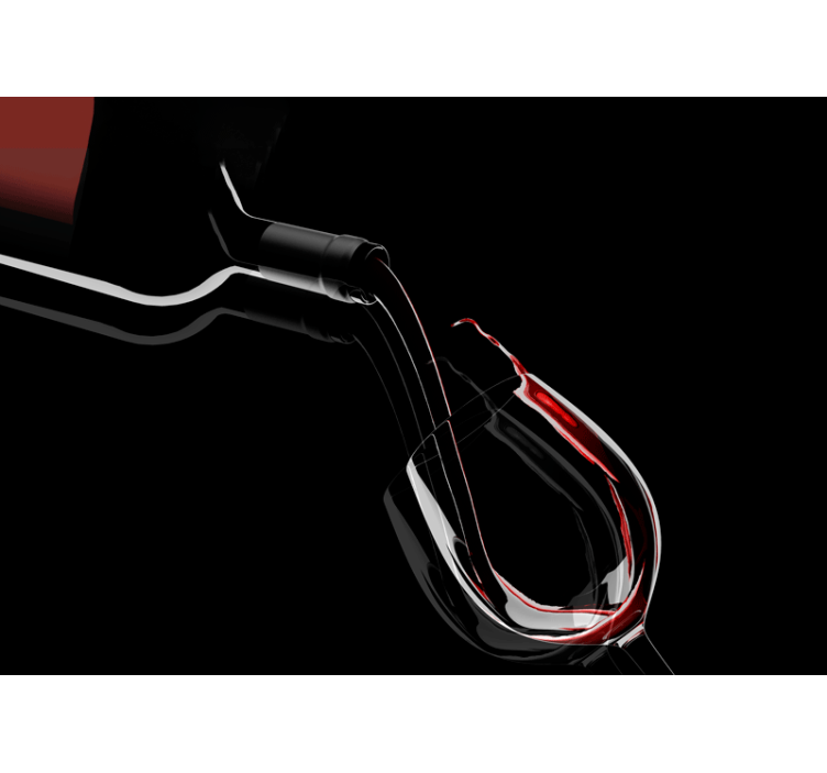 Steklenica za točenje vina 3d stenska stena - TenStickers