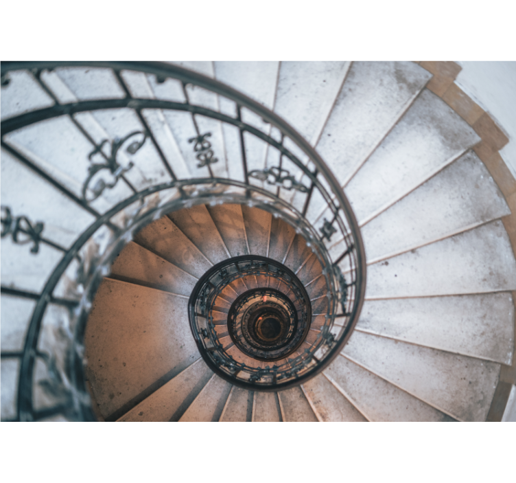 3d spiralne stopnice 3d stenske fototapete - TenStickers