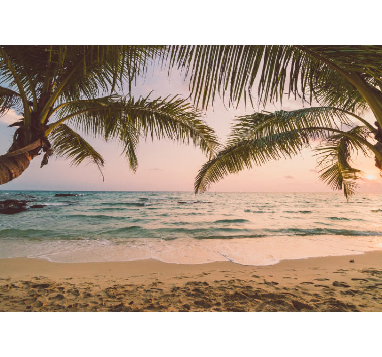 Idilična poslikava kopalnic na plaži - TenStickers