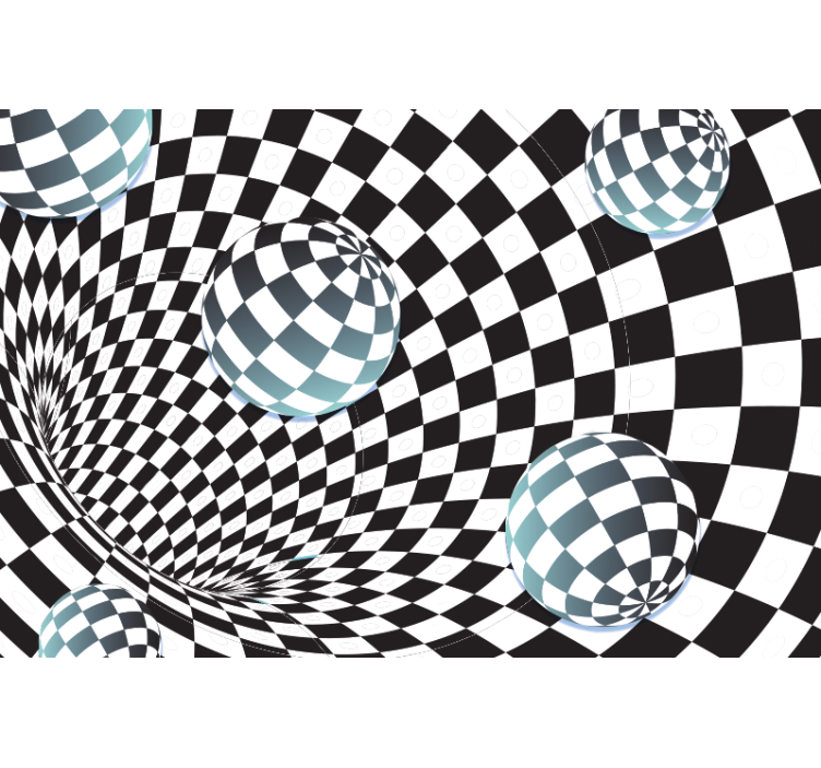 Stenska foto iluzija kubičnega sveta 3d nalepka - TenStickers