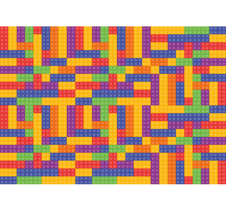 Barvit vzorec blokov Fototapete z besedilom in teksturami - TenStickers