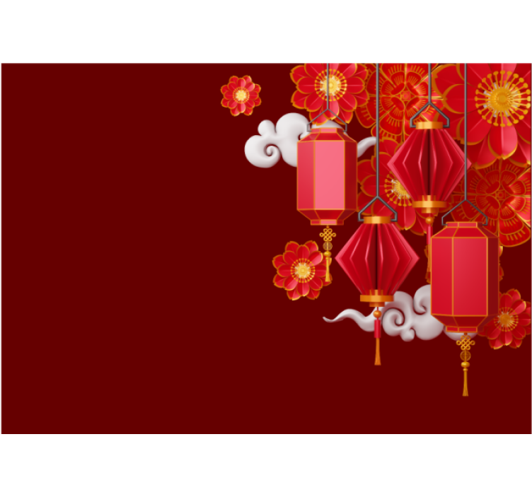 Luči in rože Fototapeta Buda - TenStickers