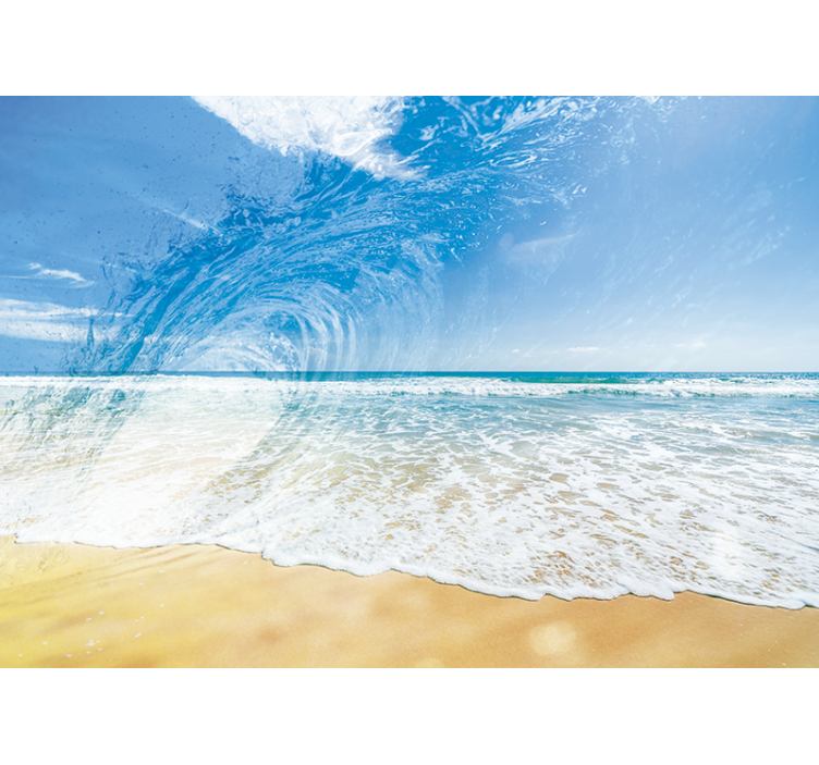 Ocean wave splash fototapete z morjem - TenStickers