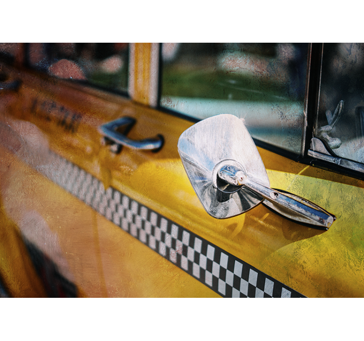 Iconic yellow taxi fototapeta new york - TenStickers