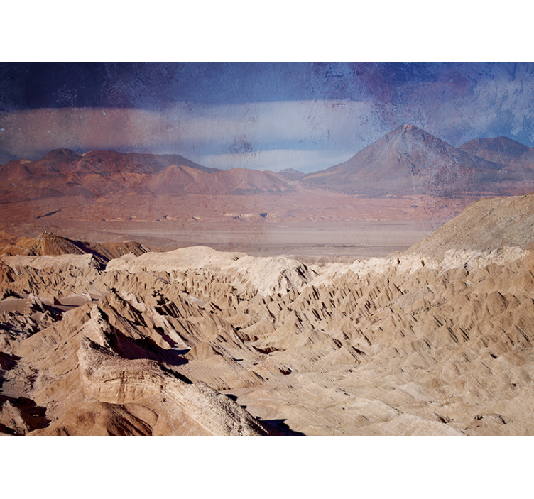 Zidna stena v puščavi valle de la luna atacama - TenStickers