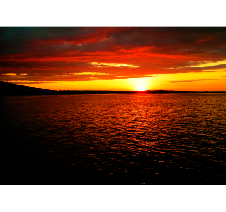 Twilight above the ocean stenske poslikave - TenStickers