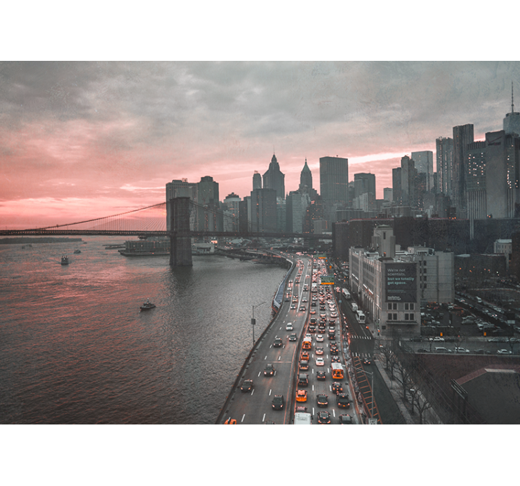 Urban manhattan skyline fototapeta new york - TenStickers