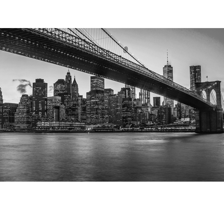 Brooklyn bridge urban landscape fototapeta new york - TenStickers