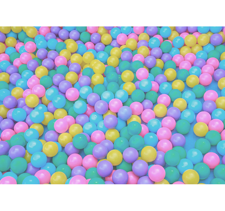 3d barvne kroglice 3d fototapeta - TenStickers