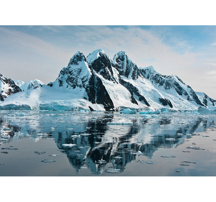 3d stenska fototapeta z ledenim bergom - TenStickers