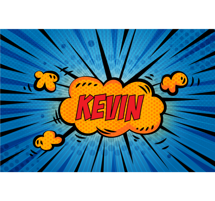 Osebno ime pop art stenska poslikava po meri - TenStickers