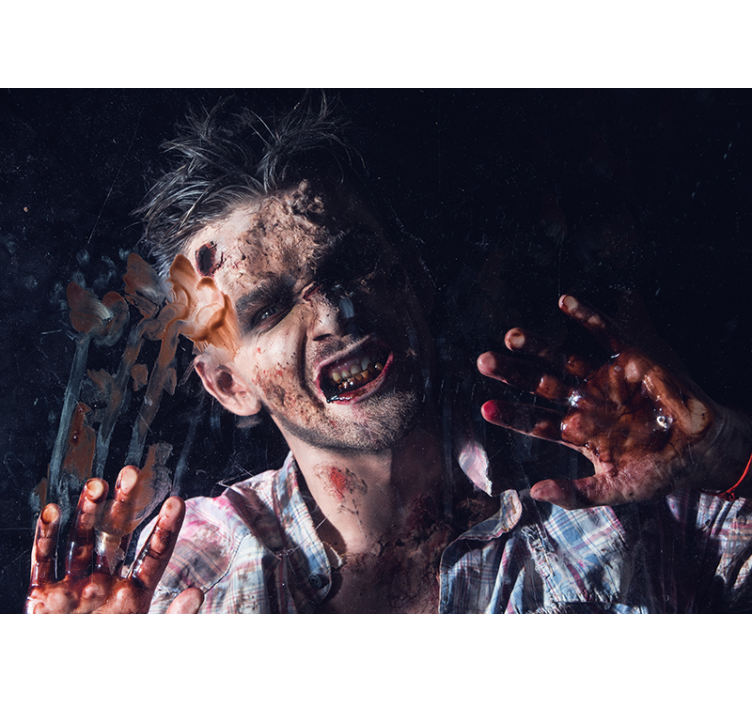 Portret grozljivk zombijev Fototapete za noč čarovnic - TenStickers