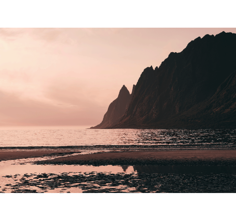 Obalni pogled na obzorje Stenske poslikave - TenStickers