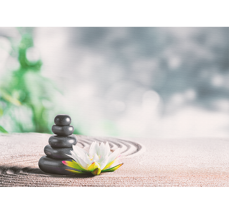 Mirno zlaganje kamnov Zen fototapete - TenStickers