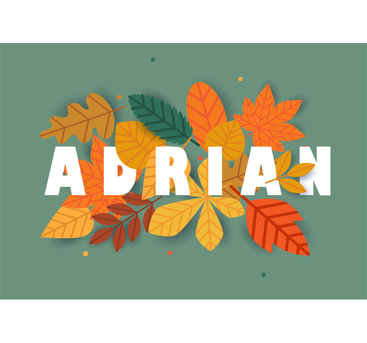 Jesenski listni aranžma drugi fototapeti - TenStickers