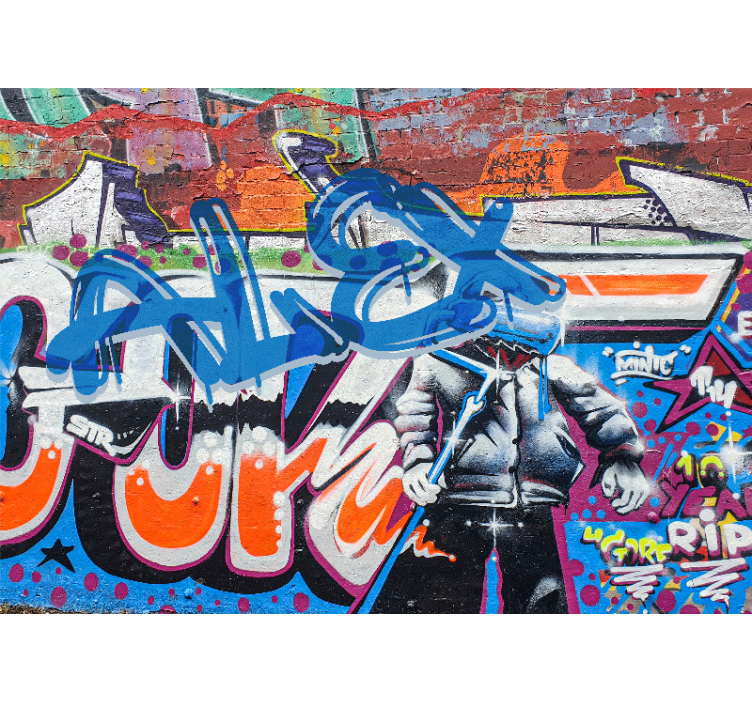 Mestni ulični slog Fototapete s graffiti motivi - TenStickers