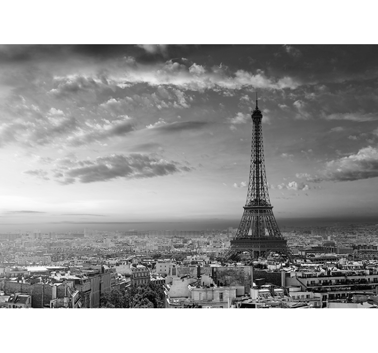 Eiffel tower scenic viewpoint fototapete pariz - TenStickers