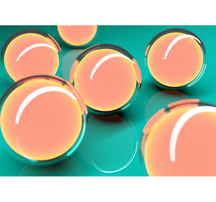 Leteče sklede s pogledi 3d stenska stena - TenStickers