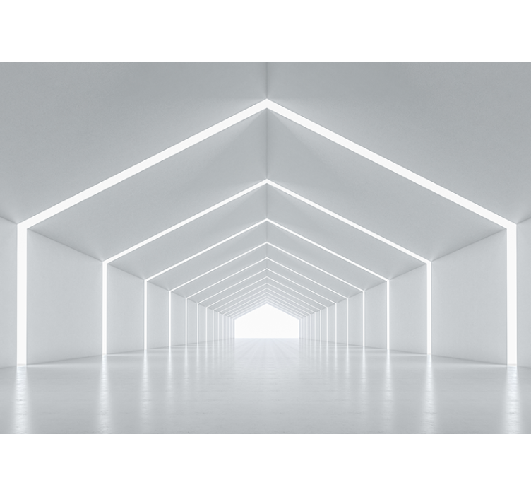 Geometrijska svetlobna struktura Moderno fototapeta - TenStickers