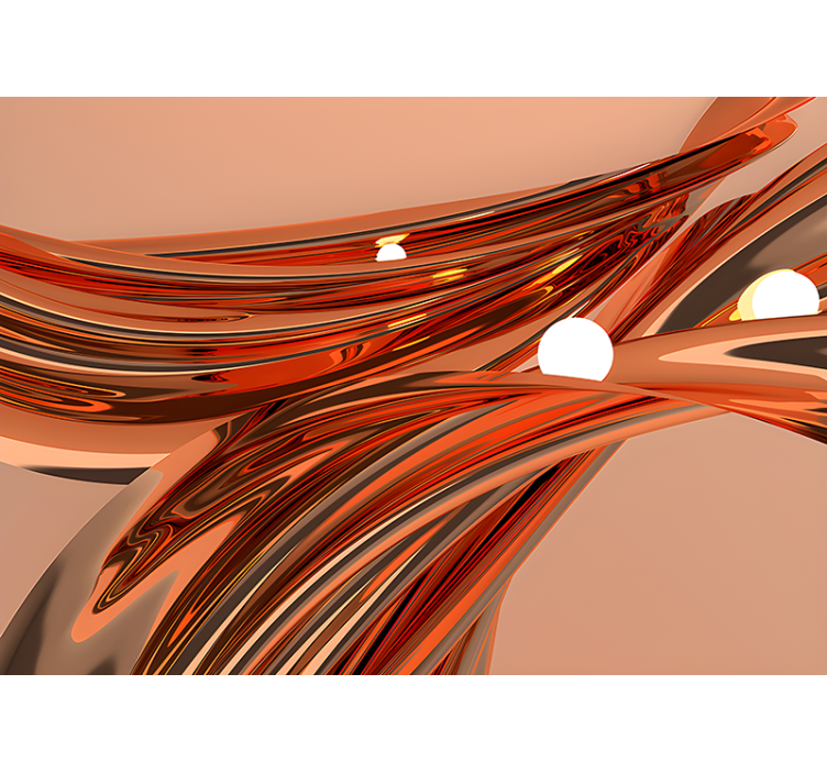 Tekoče organske krivulje Abstraktni fototapeti - TenStickers