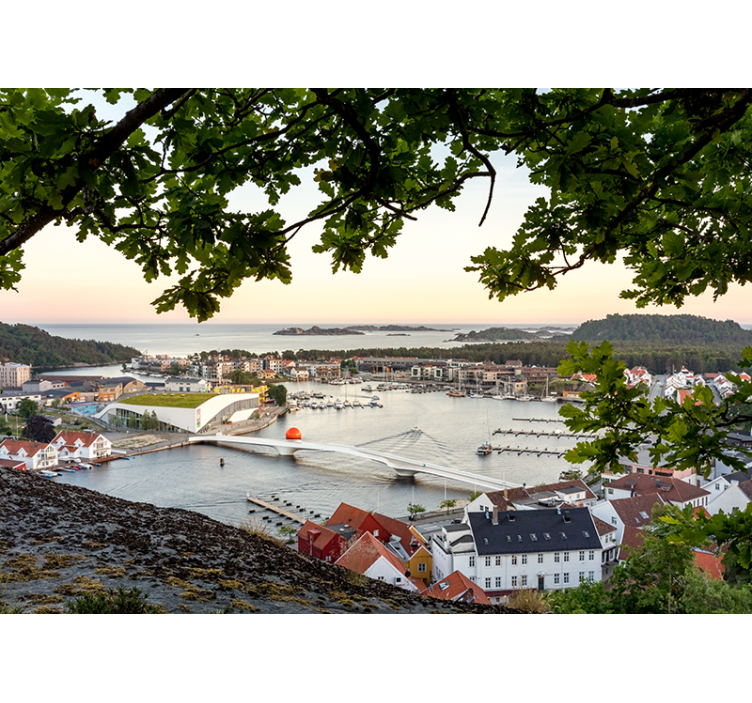 Charming coastal view fototapete mest in držav - TenStickers