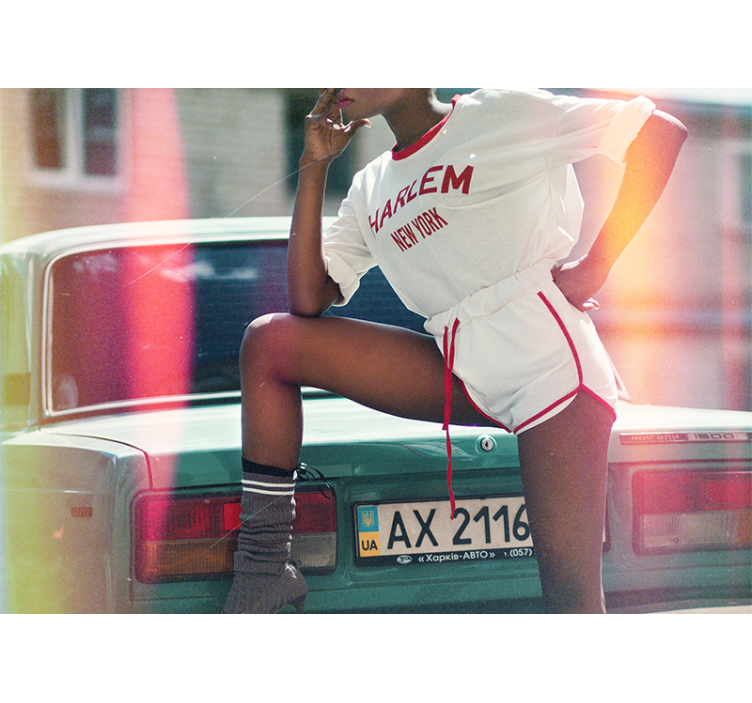 Poza v harlemskem slogu Fototapeta z ljudmi - TenStickers