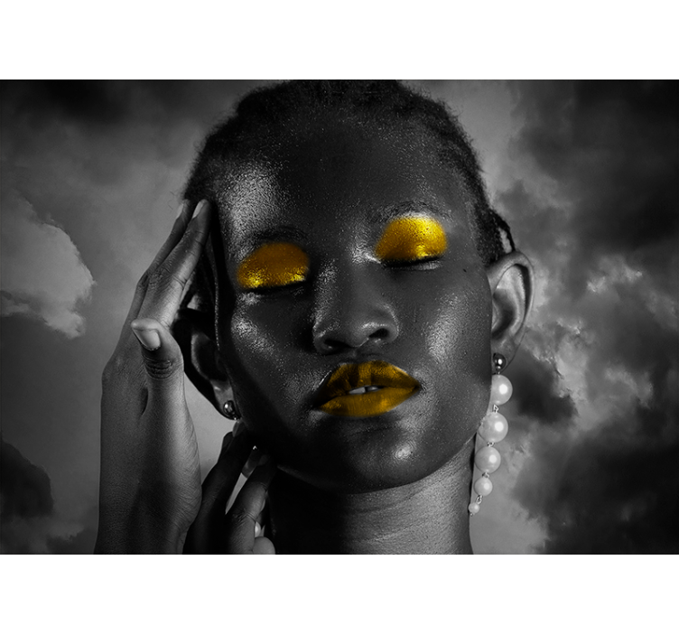 Portret osupljive lepote Fototapeta z ljudmi - TenStickers