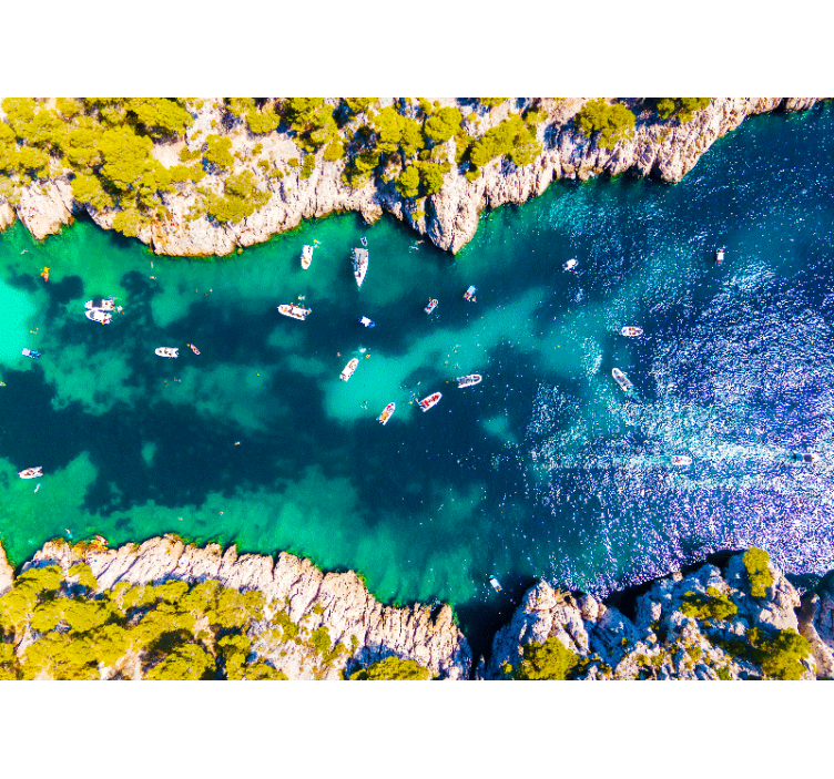 Pogled na obalo iz zraka Stenske poslikave - TenStickers