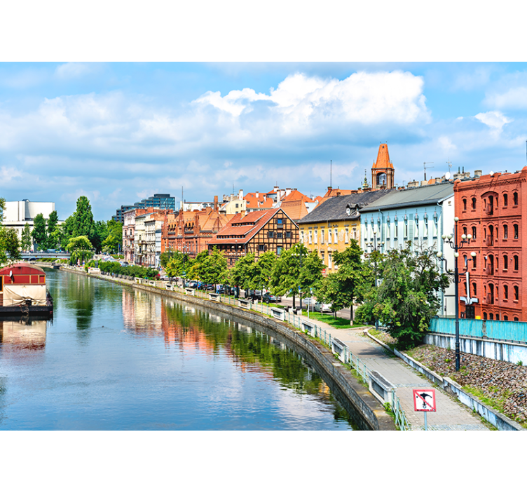 Dediščina urbana pokrajina odsev Fototapete mest in držav - TenStickers