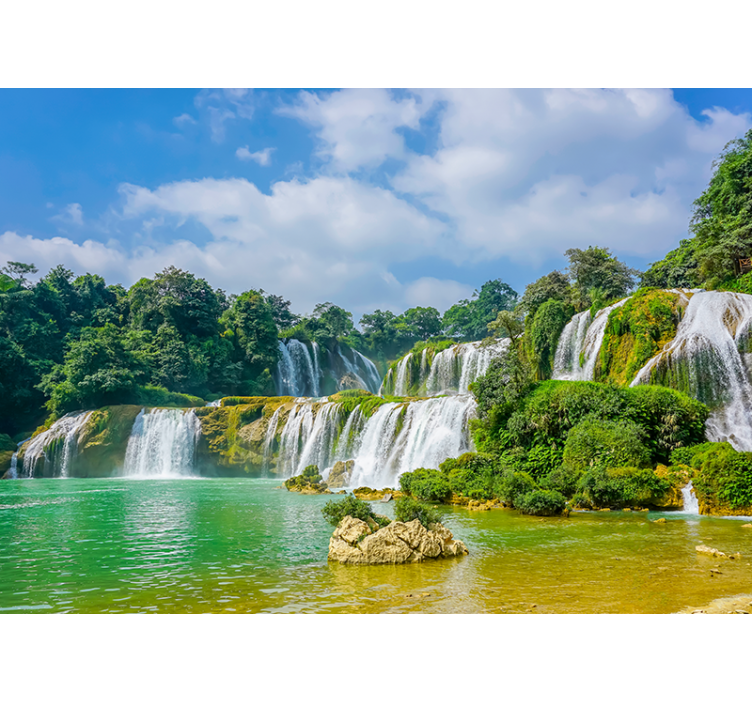 3d tropski slap 3d stenska stena - TenStickers