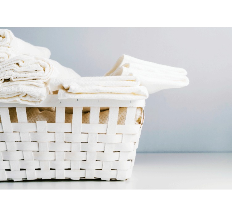 Elegantna košara za brisače Fototapete za kopalnico - TenStickers