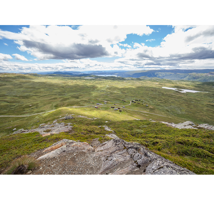 Mountainous greenery view stenske poslikave - TenStickers
