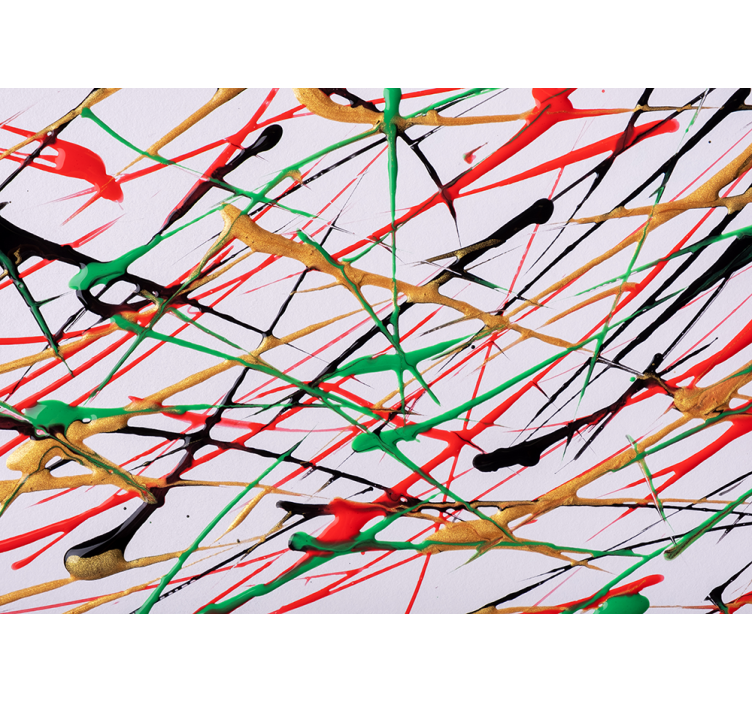 Energetic brush strokes abstraktni fototapeti - TenStickers