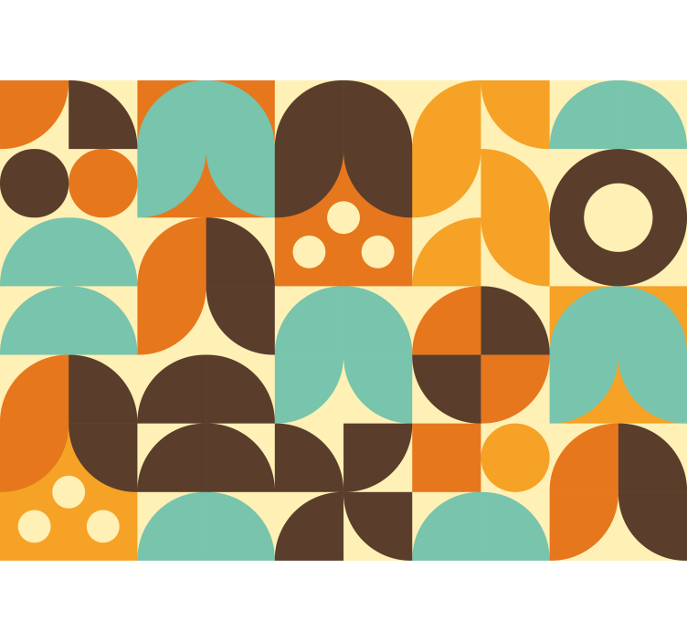 Igra geometrijskega vzorca Abstraktni fototapeti - TenStickers