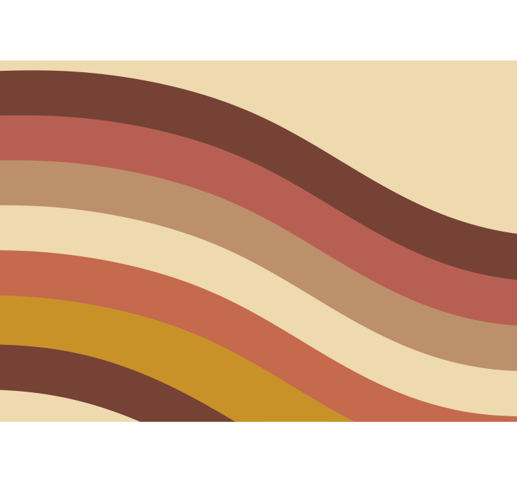 Valoviti zemeljski toni Abstraktni fototapeti - TenStickers