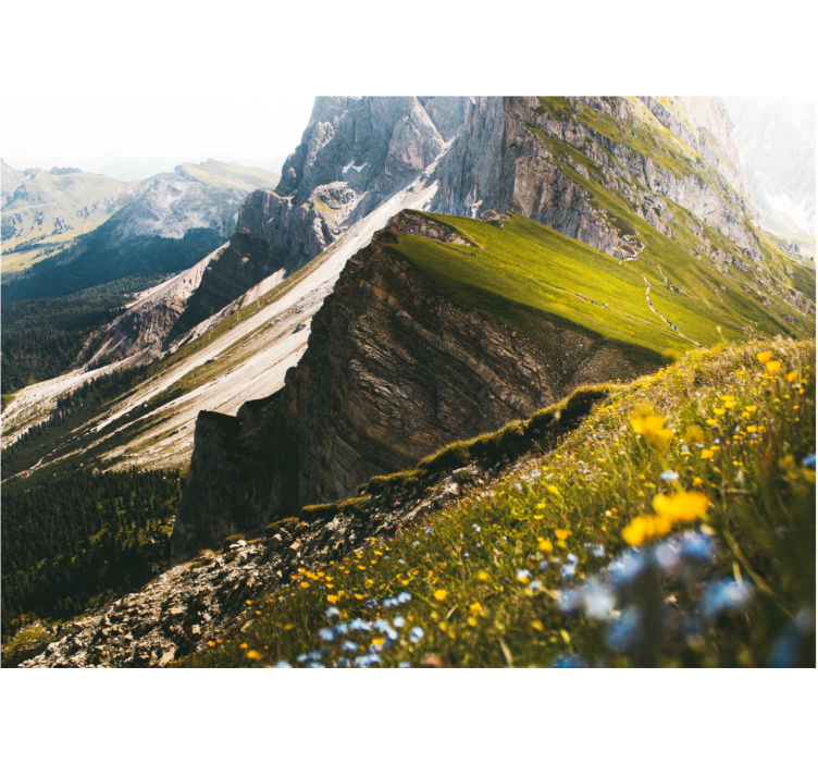 Mountainous terrain stenske poslikave - TenStickers