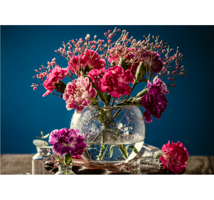 Lively bloom composition fototapete cvetje - TenStickers