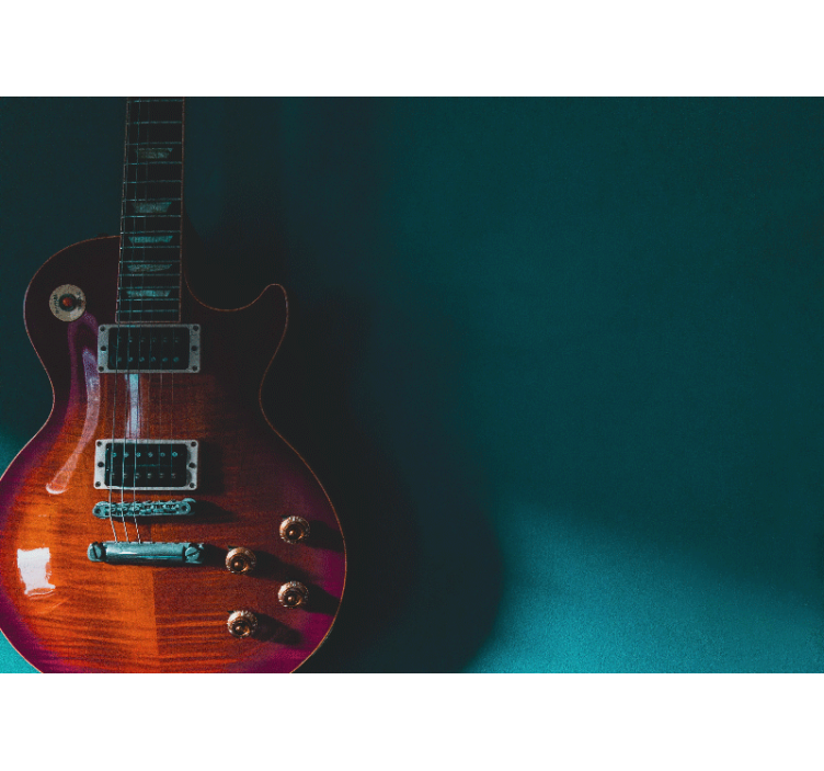 Electric guitar detail fototapete z glasbeno tematiko - TenStickers