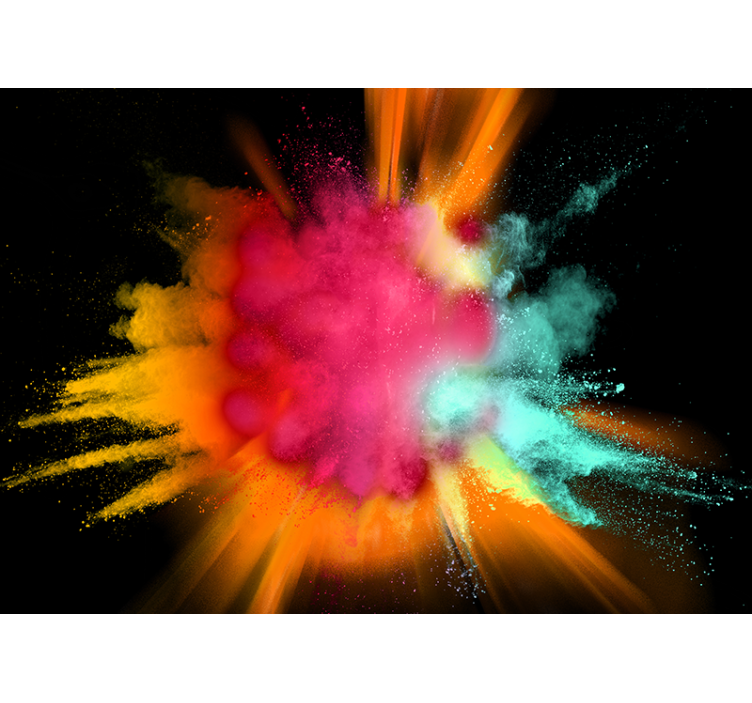 Colorful powder explosion abstraktni fototapeti - TenStickers