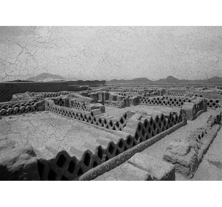 Silhueta puščavskega terena Fototapete puščava - TenStickers