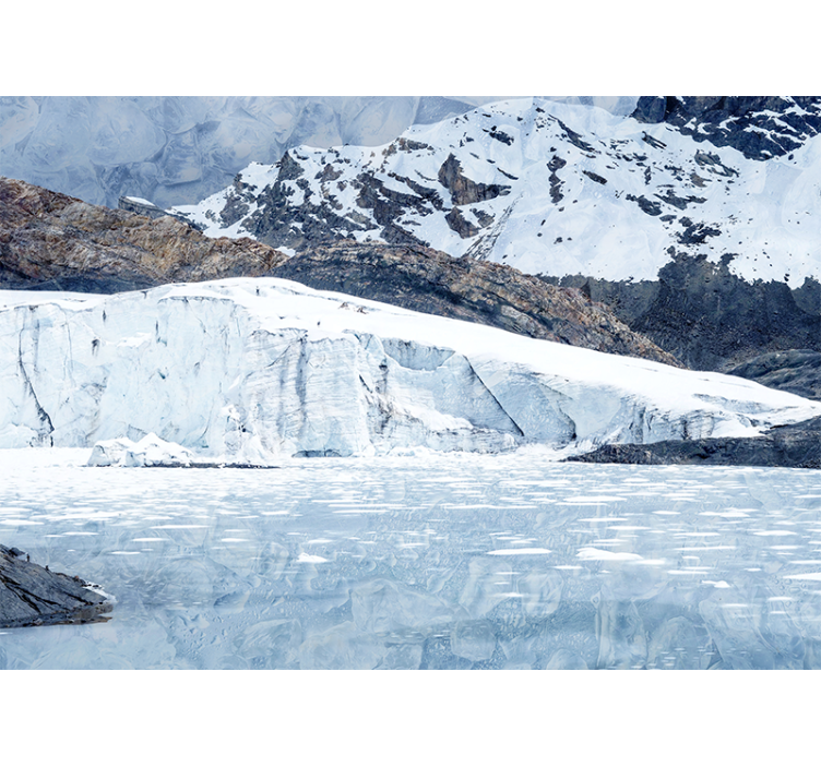 Majestic glacier range fototapeta z gorami - TenStickers