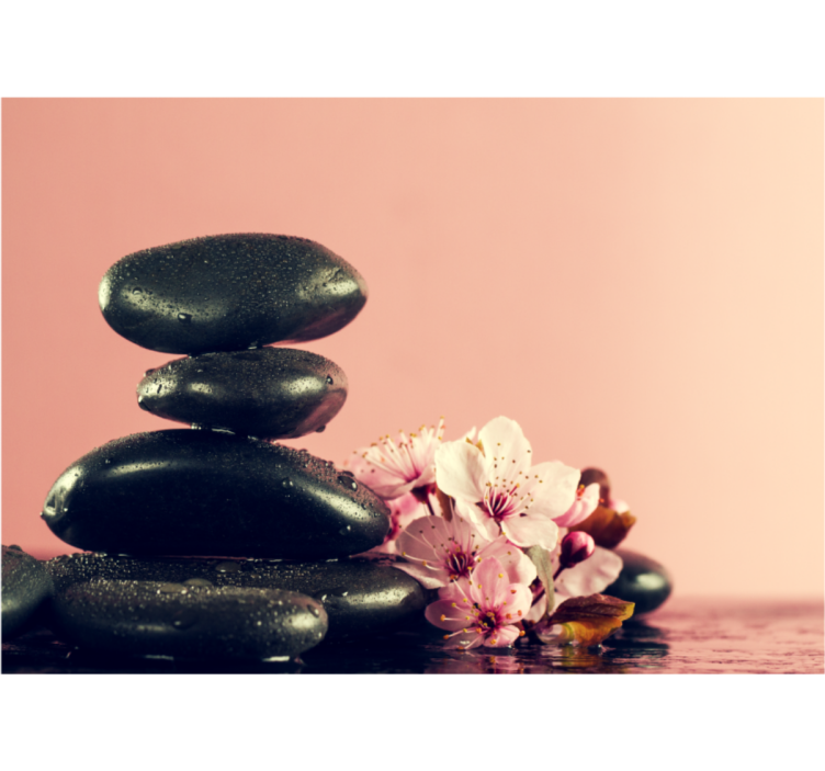 Pebble serenity zen fototapete - TenStickers