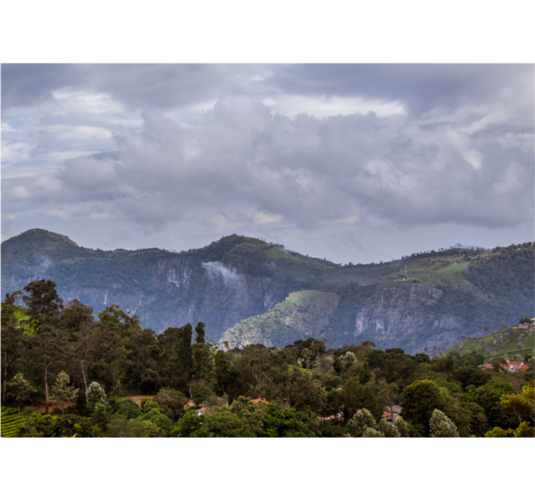 Serene mountain view stenske poslikave - TenStickers