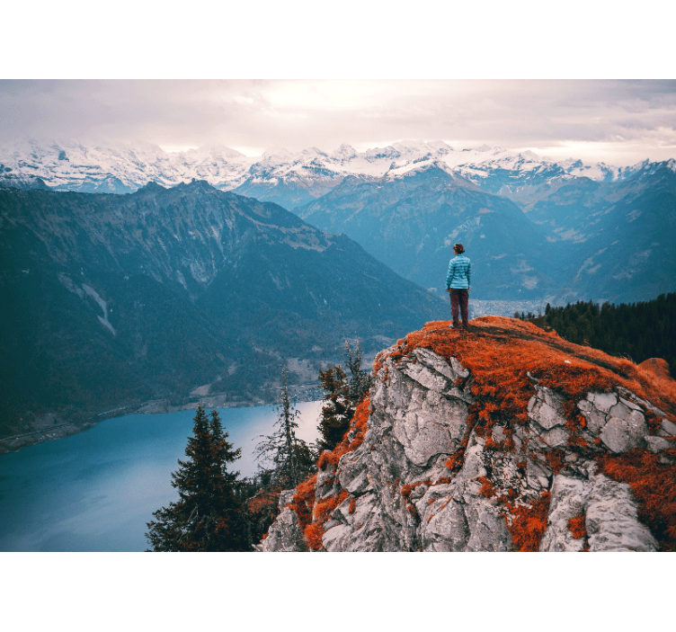 Mountain view serenity stenske poslikave - TenStickers