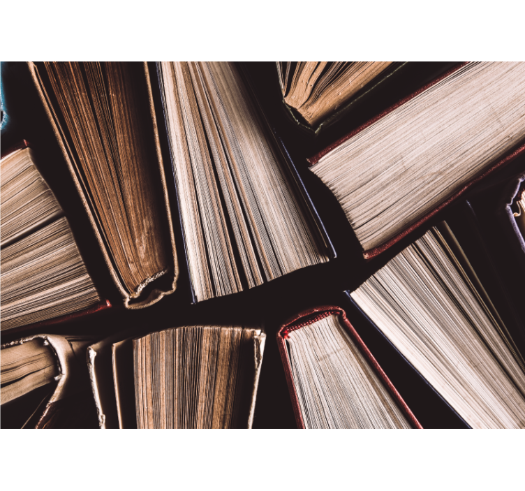 Books stacked together fototapeta umetnost - TenStickers